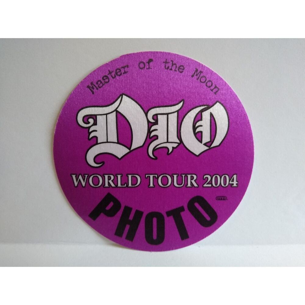 Dio Backstage Pass Original Master Of the Moon Tour 2004 Heavy Metal Rock Music